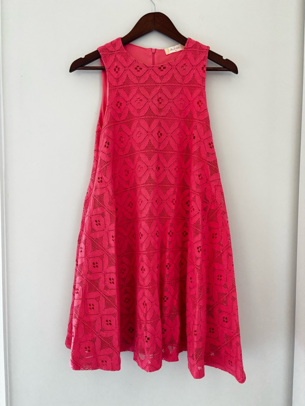Altard State Lace Fit & Flare Dress Pink Coquette Romantic Feminine - Picture 2 of 7
